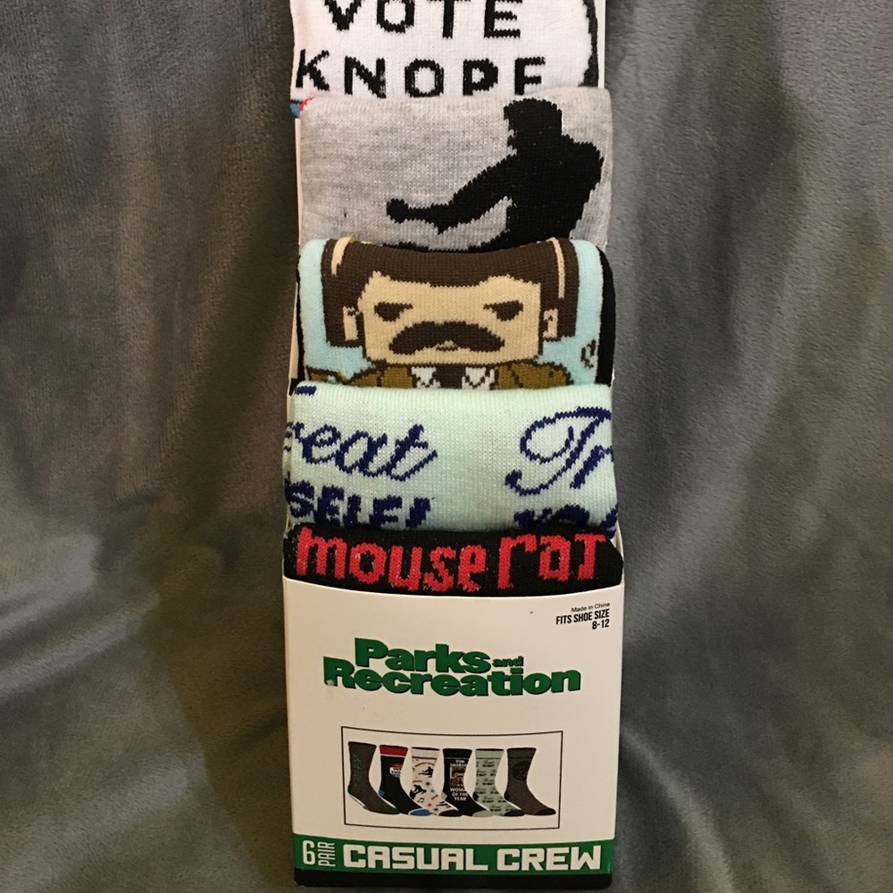 Parks and Recreation 6 Pair Socks Set